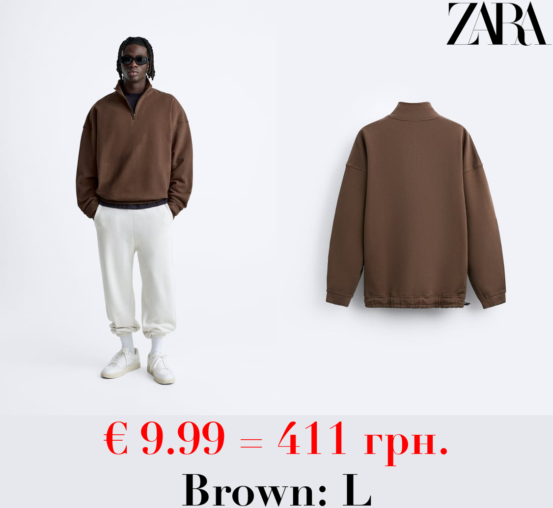 QUARTER-ZIP SWEATSHIRT