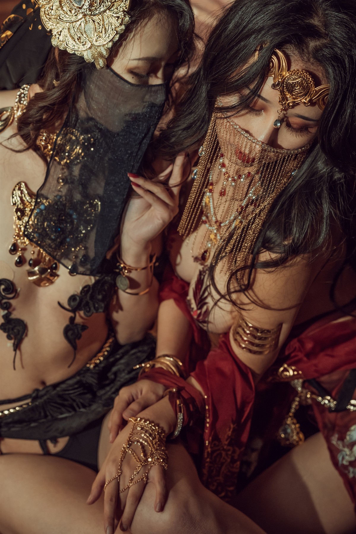 Cosplay 云溪溪 奶桃桃 双人古风 44