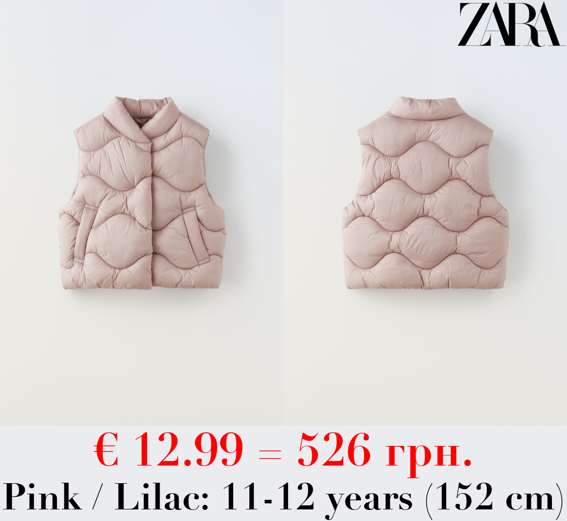 DOUBLE-BREASTED PUFFER GILET