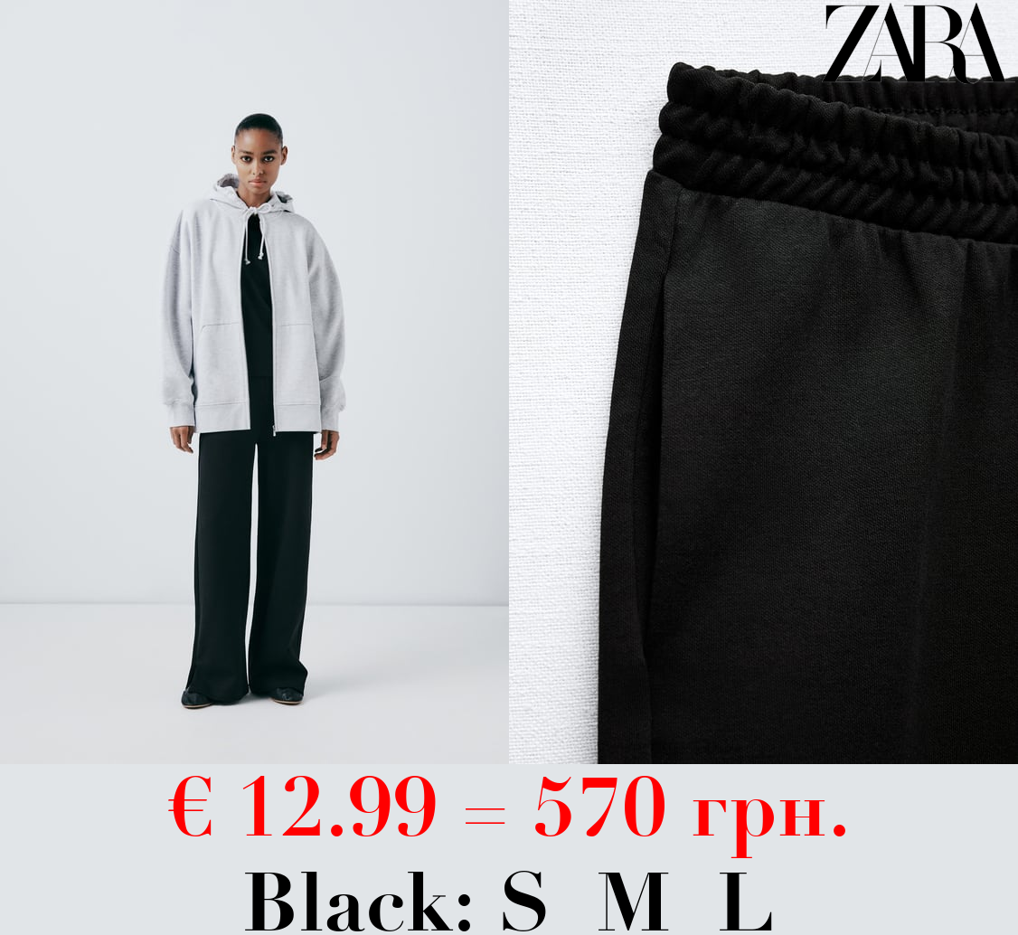 STRAIGHT-LEG INTERLOCK TROUSERS