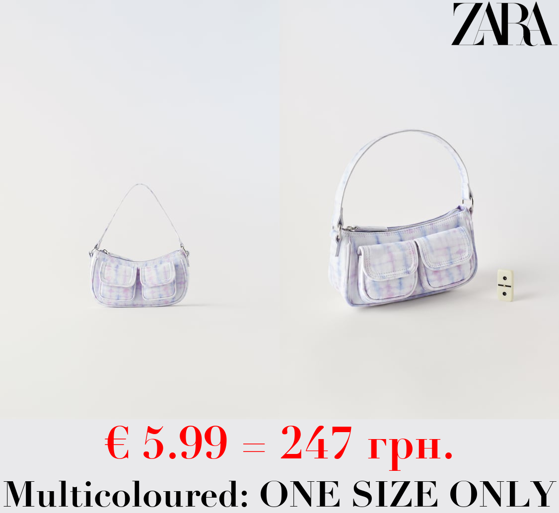 TIE-DYE DENIM SHOULDER BAG