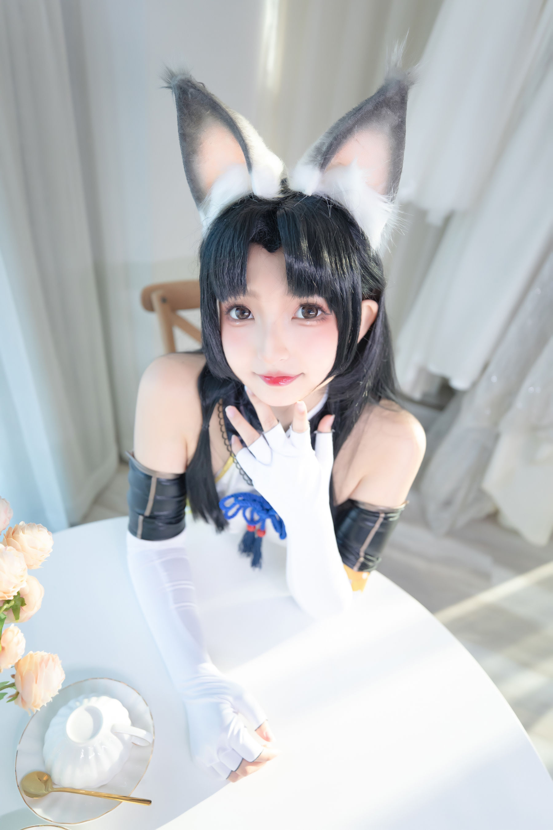 [网红COS]_萝莉神楽板真冬_黑丝胡桃-写真图集共72P 4