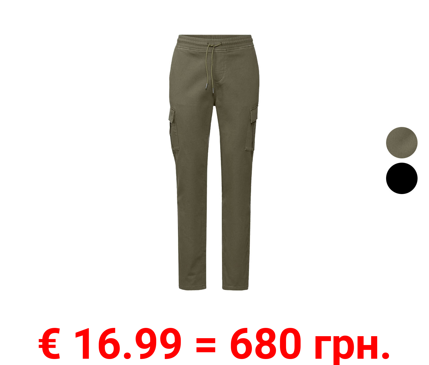 LIVERGY® Herren Cargo Joggers mit hohem Baumwollanteil