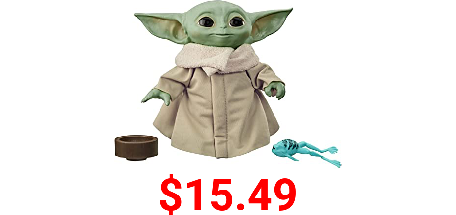 Star Wars The Child Talking Plush Toy with Character Sounds and Accessories, The Mandalorian Toy for Kids Ages 3 and Up , Green
