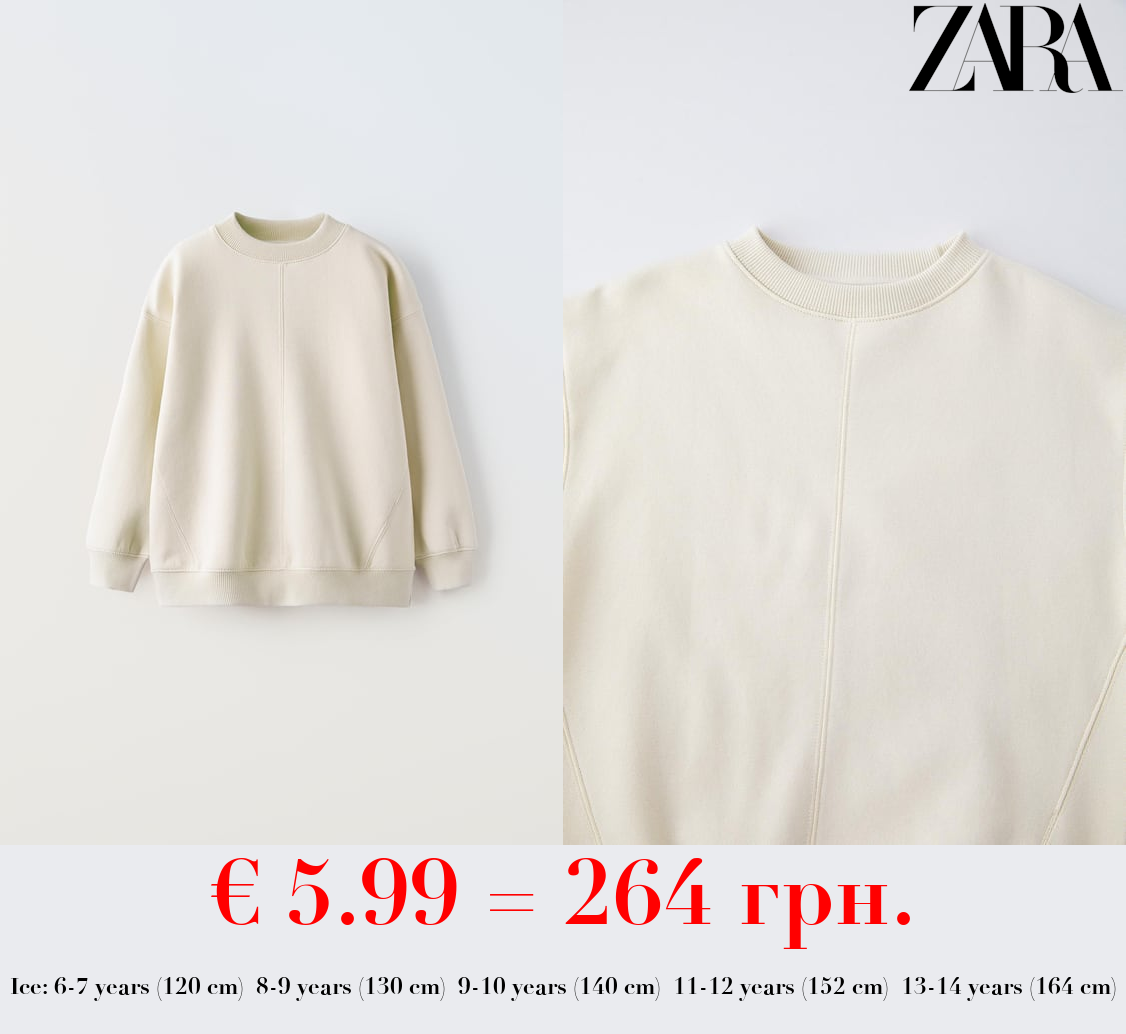 BASIC PLUSH SWEATSHIRT