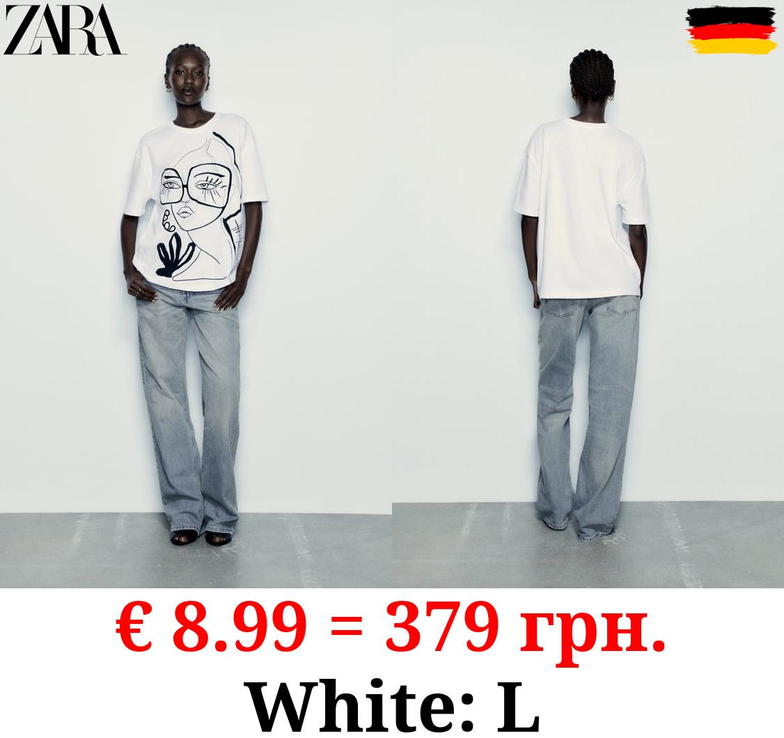 EMBROIDERED GIRL T-SHIRT