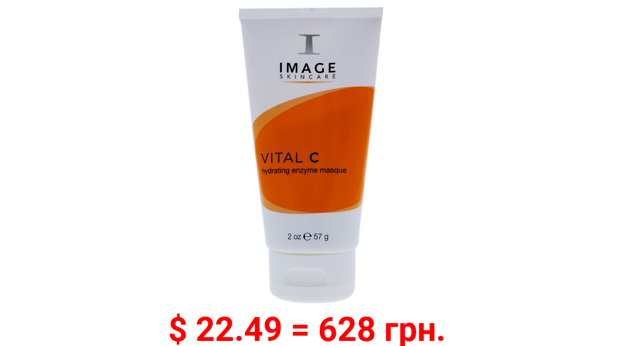 ($36 Value) IMAGE Skincare Vital C Hydrating Enzyme Cream Hyaluronic Acid Facial Mask, 2 oz