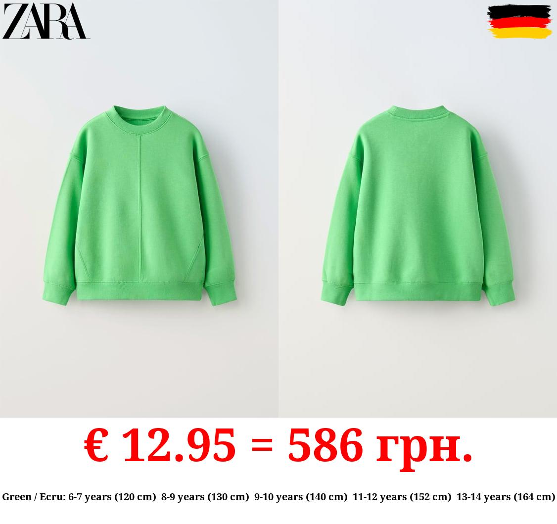 BASIC PLUSH SWEATSHIRT