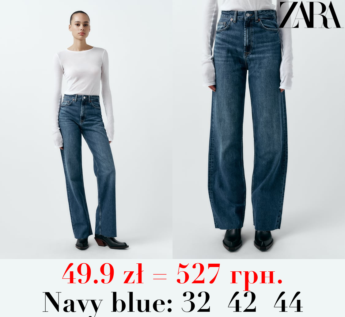 TRF HIGH-RISE WIDE-LEG JEANS