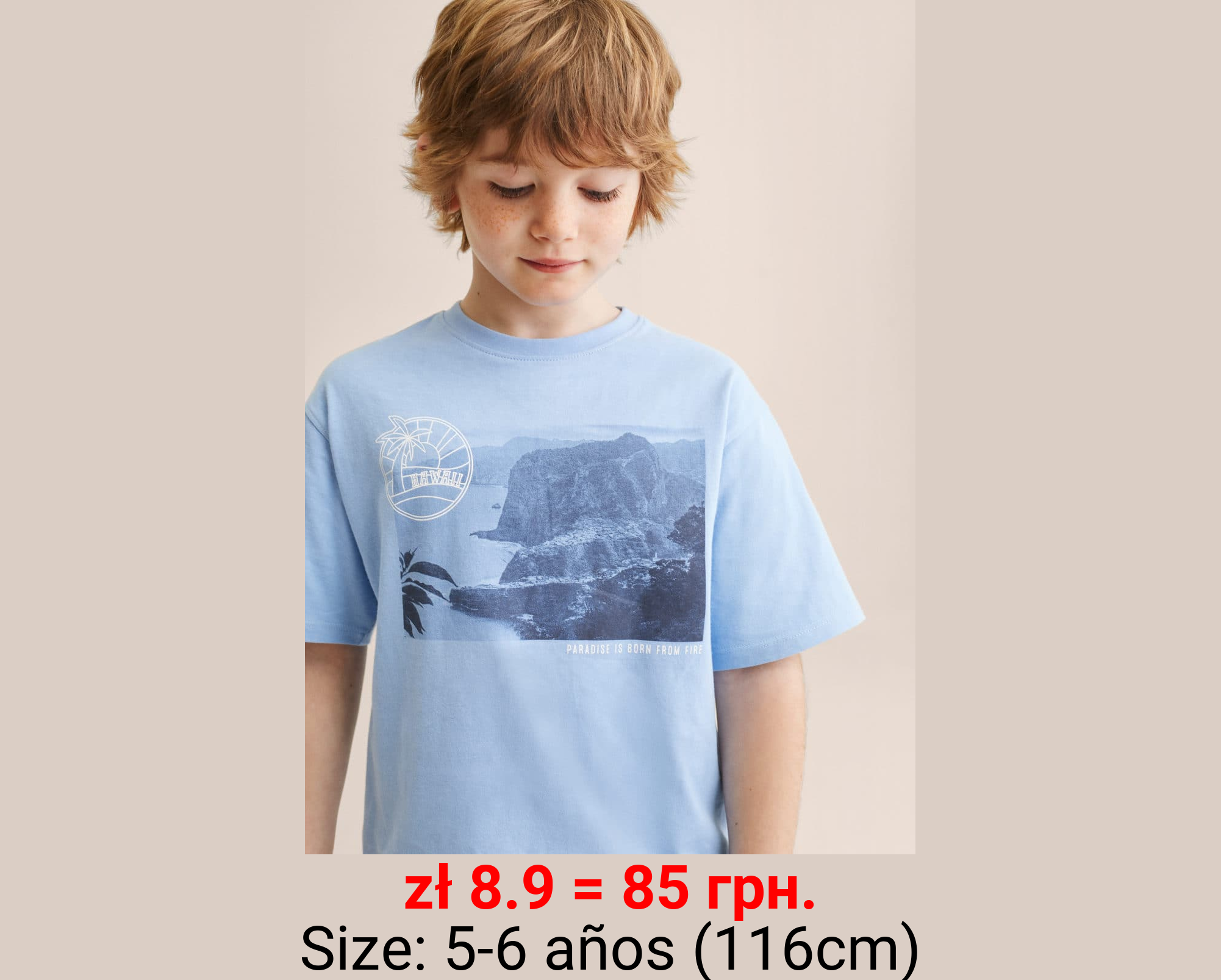 Camiseta estampada algodón