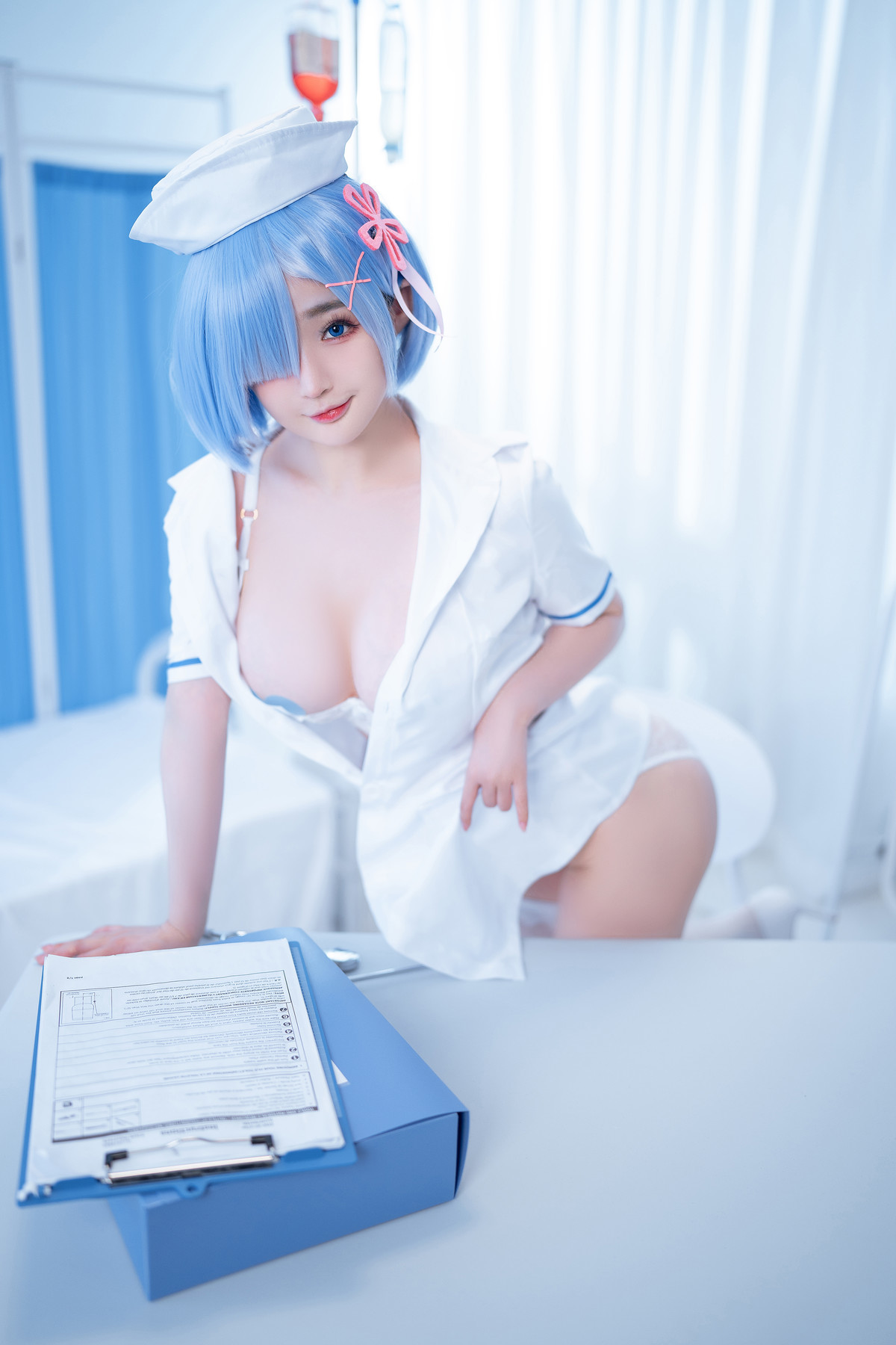 桜井宁宁 Cosplay 雷姆护士 Nurse Rem 23