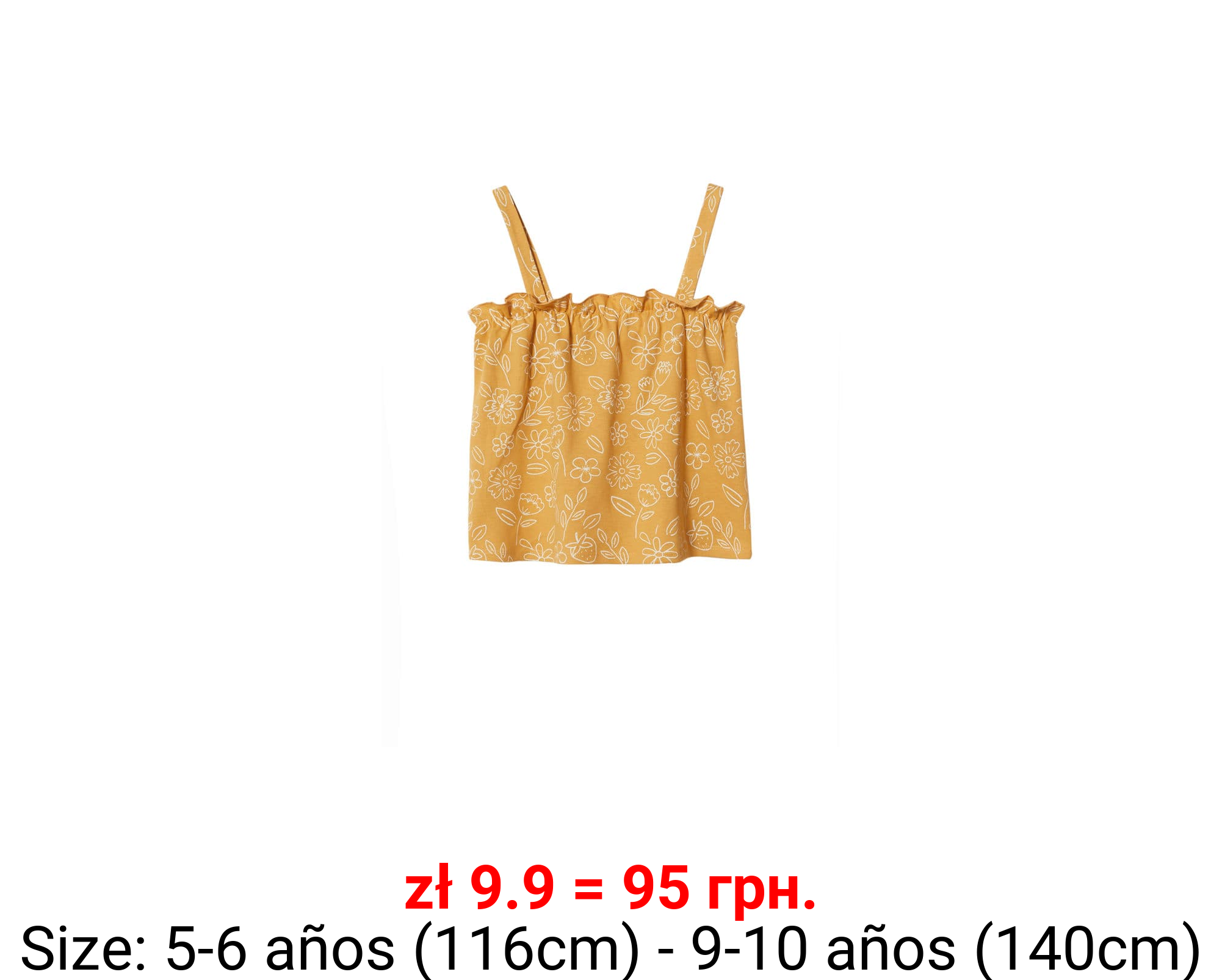 Top algodón volante