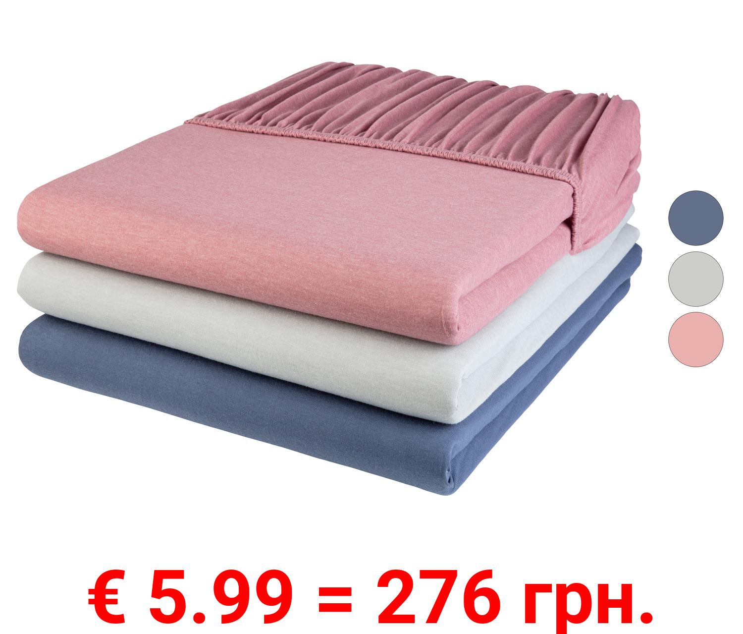 LIVARNO home Jersey-Spannbettlaken, 180-200 x 200 cm