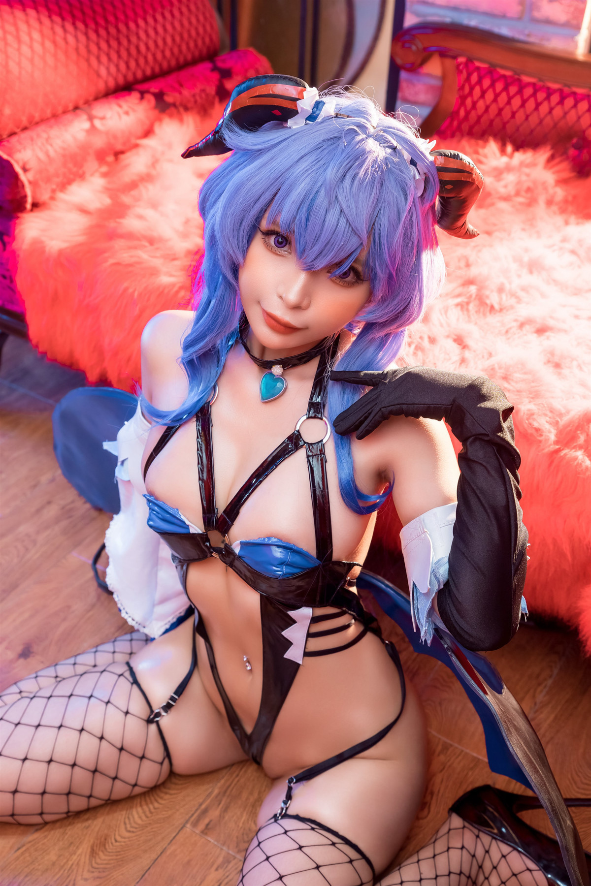 Cosplay Umeko.J Ganyu Succubus Set.01 26