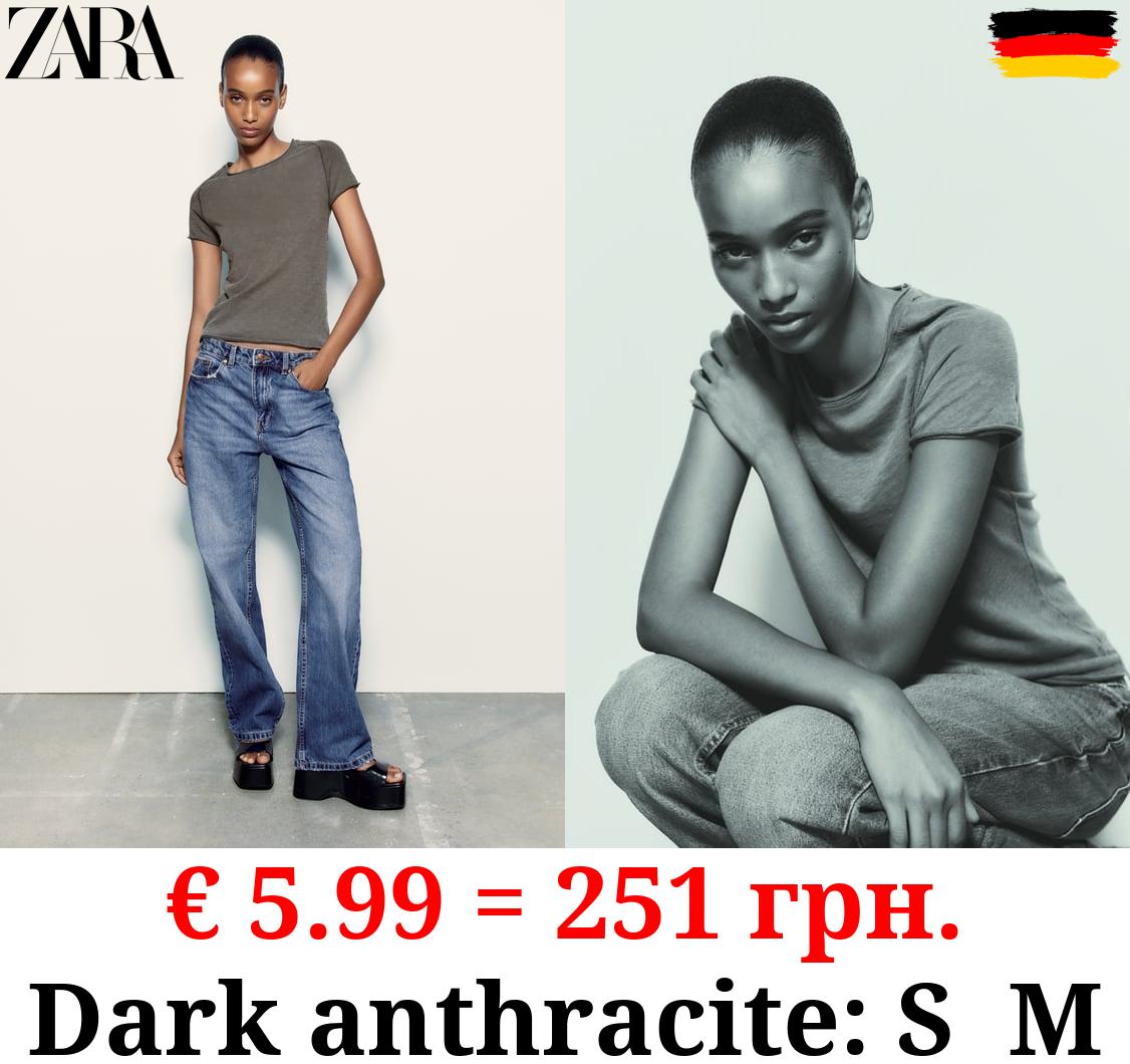 VINTAGE-EFFECT T-SHIRT WITH SEAMS