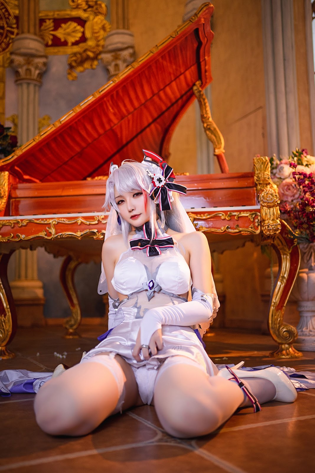 Cosplay 星之迟迟Hoshilily 秘密花园 欧根婚纱 5