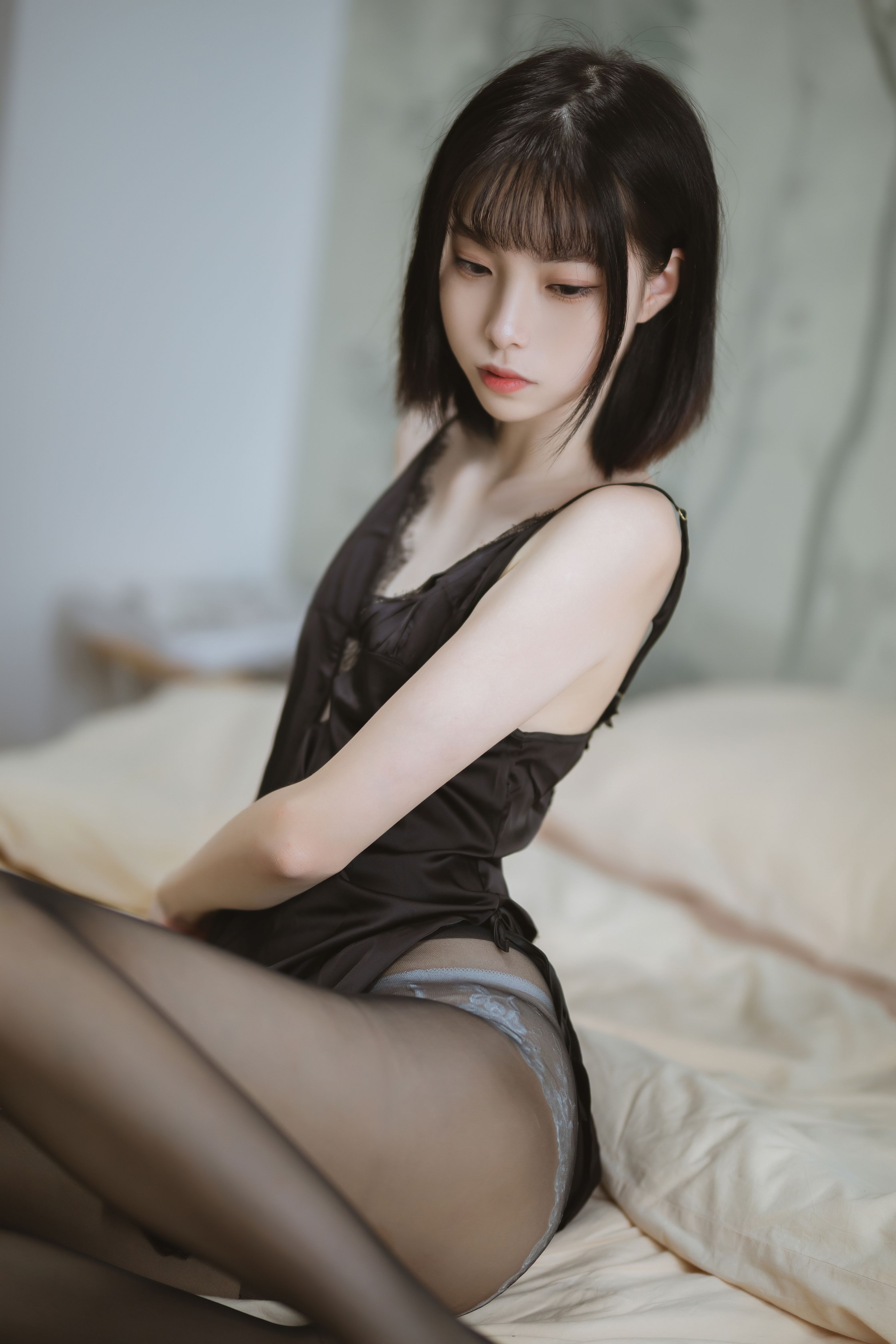 许岚LAN - 黑色蕾丝睡衣 [40P-585MB] 18