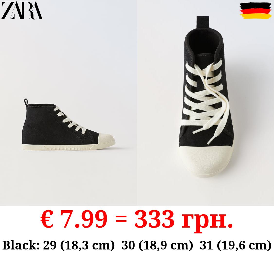 LEATHER HIGH-TOP SNEAKERS