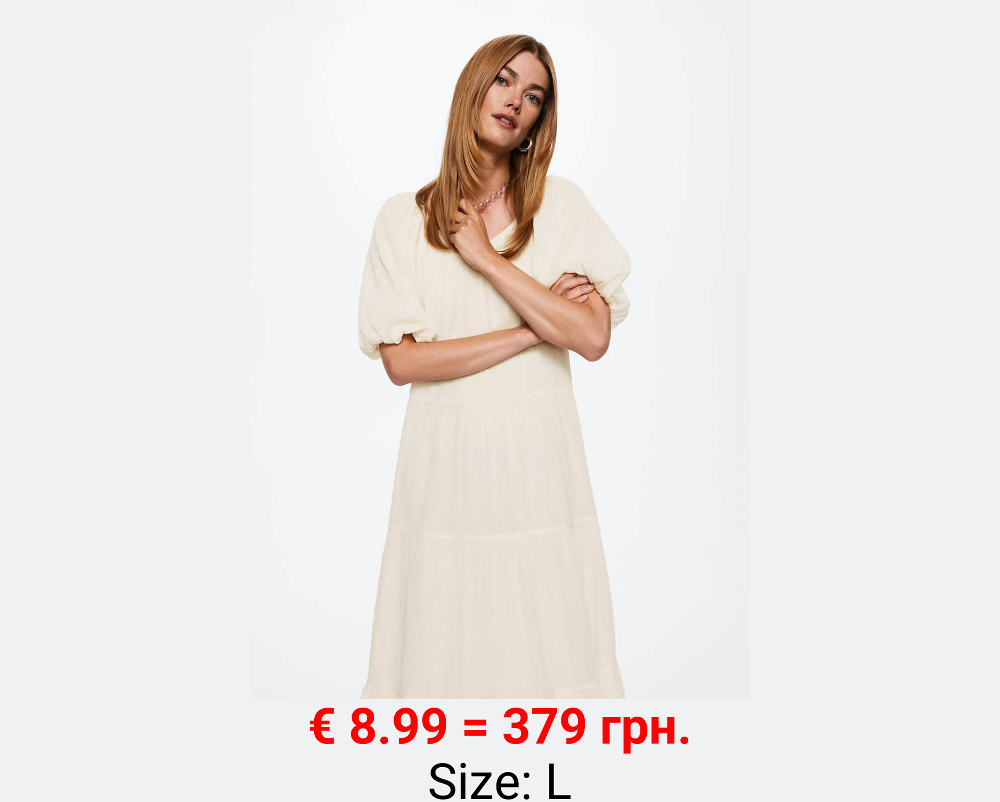 Vestido largo volantes