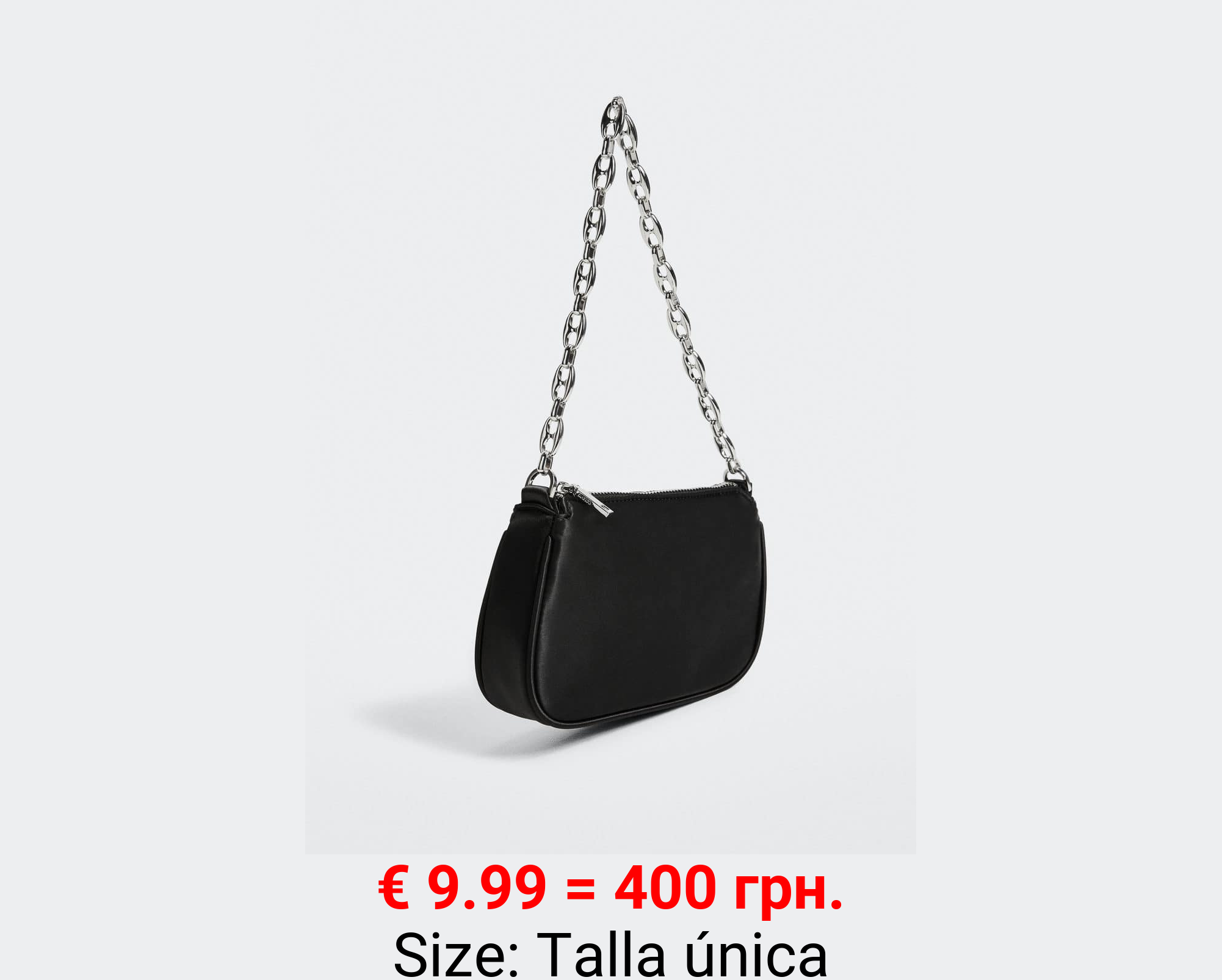 Bolso satinado cadena