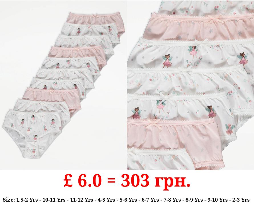 Fairy Floral Briefs 10 Pack