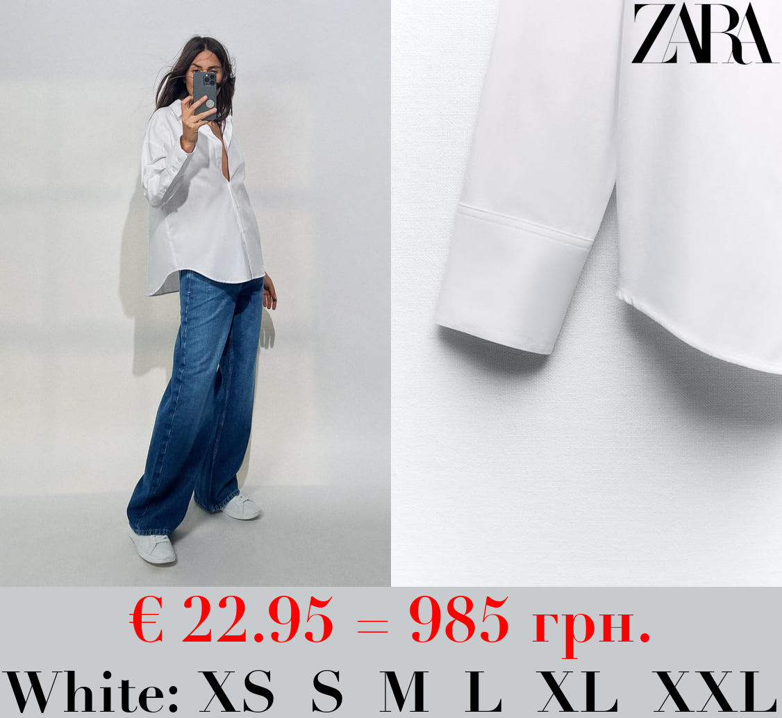 COTTON BLEND OXFORD SHIRT