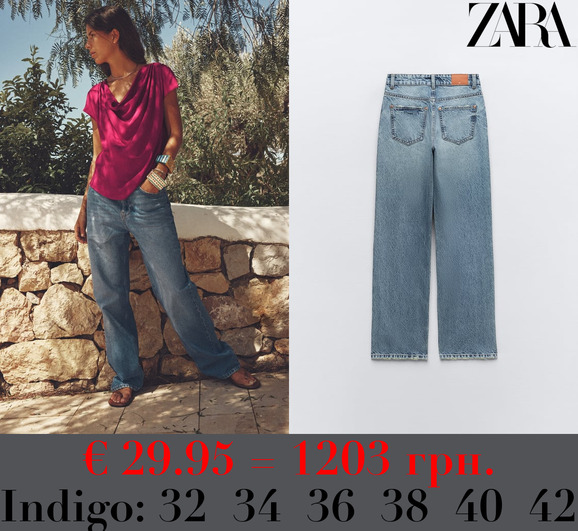 Z1975 STRAIGHT-FIT HIGH-WAIST LONG LENGTH JEANS