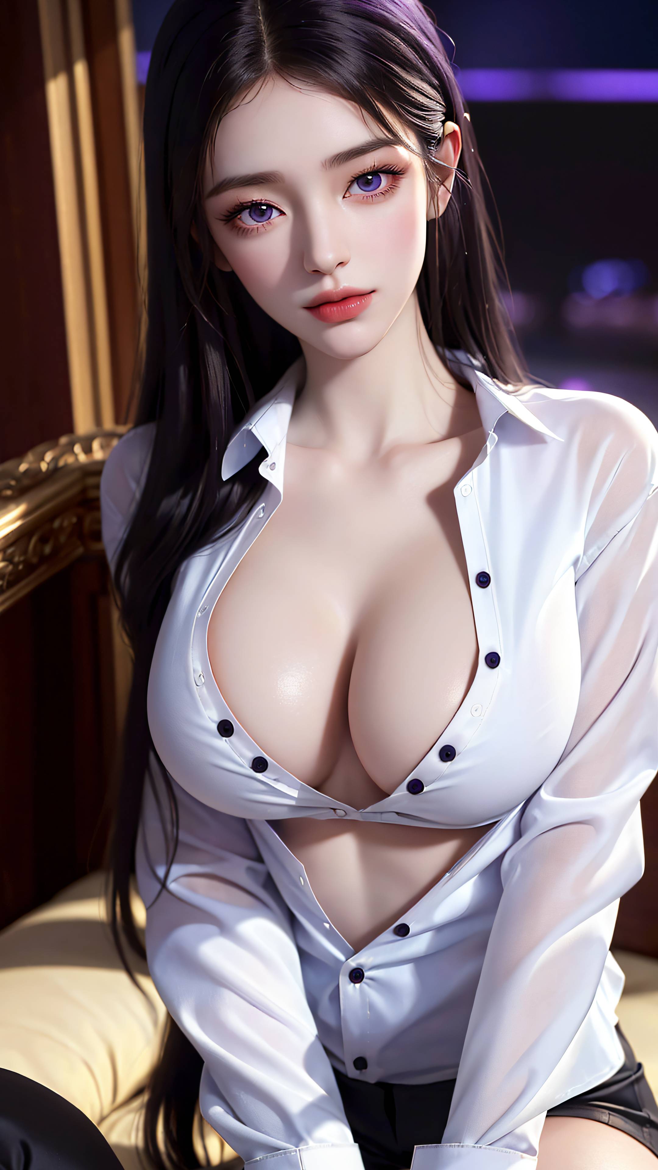 图片[63]-完美世界-月婵 白色衬衫-六色网