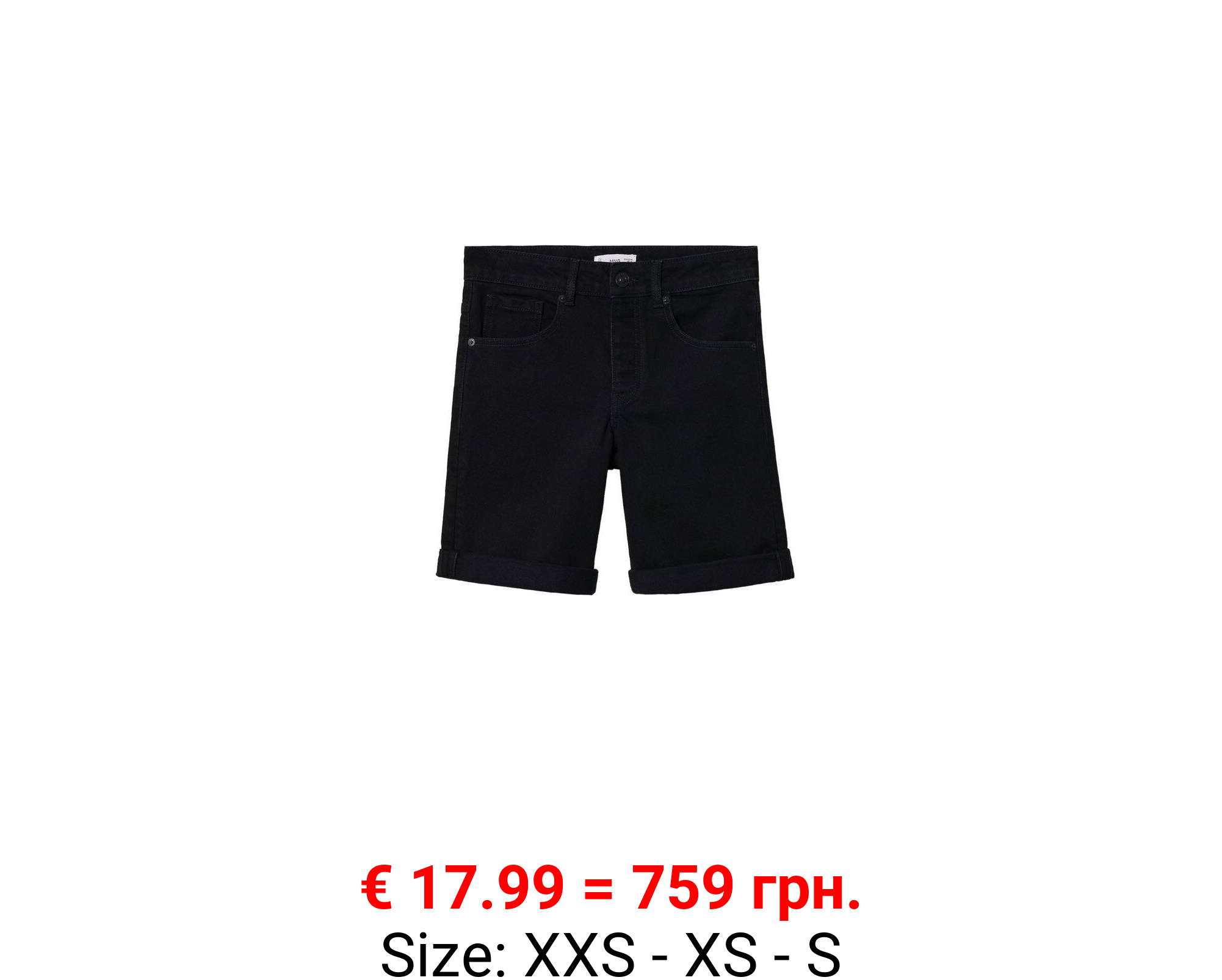 Bermudas denim algodón