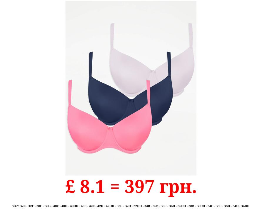 T-Shirt Bras 3 Pack