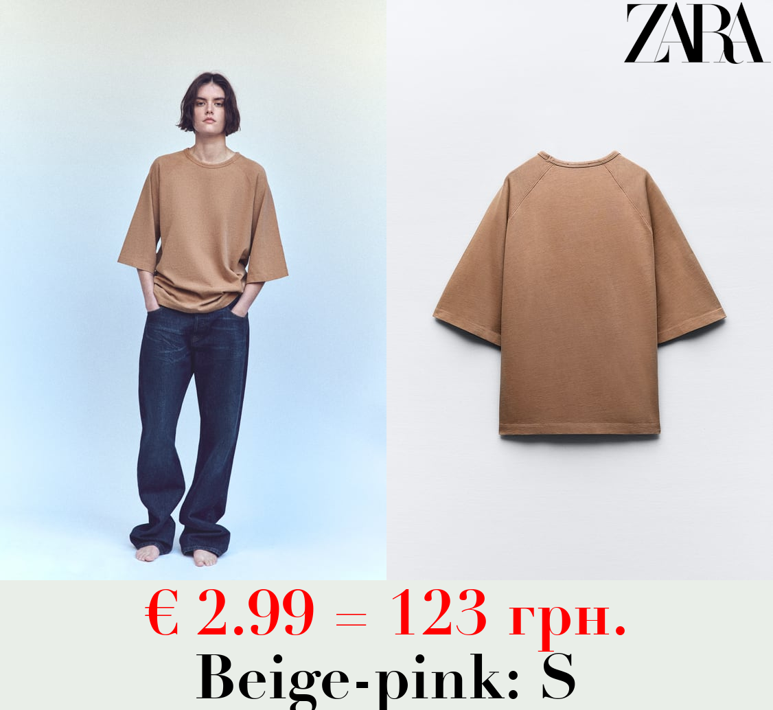 OVERSIZE RAGLAN SLEEVE T-SHIRT