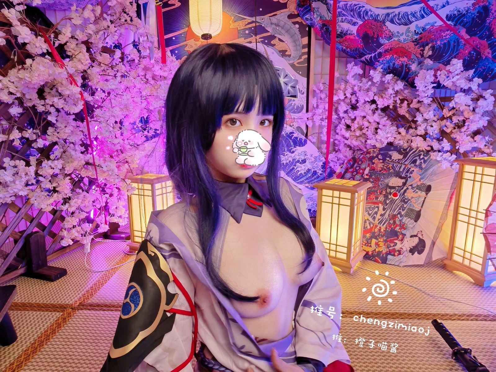 橙子喵酱 Cosplay 雷神 13