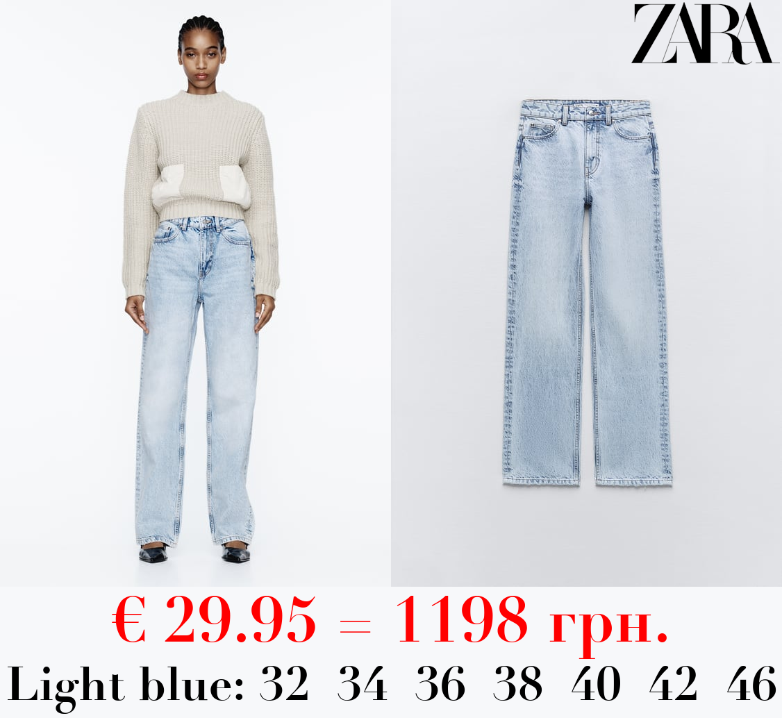 Z1975 STRAIGHT-FIT HIGH-WAIST LONG LENGTH JEANS