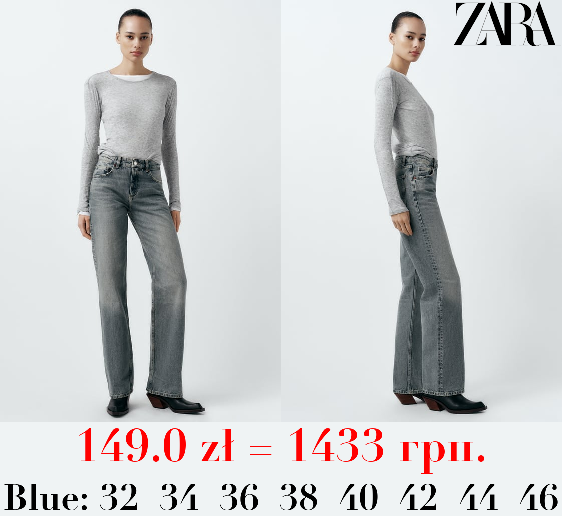 TRF WIDE-LEG MID-RISE FULL LENGTH JEANS