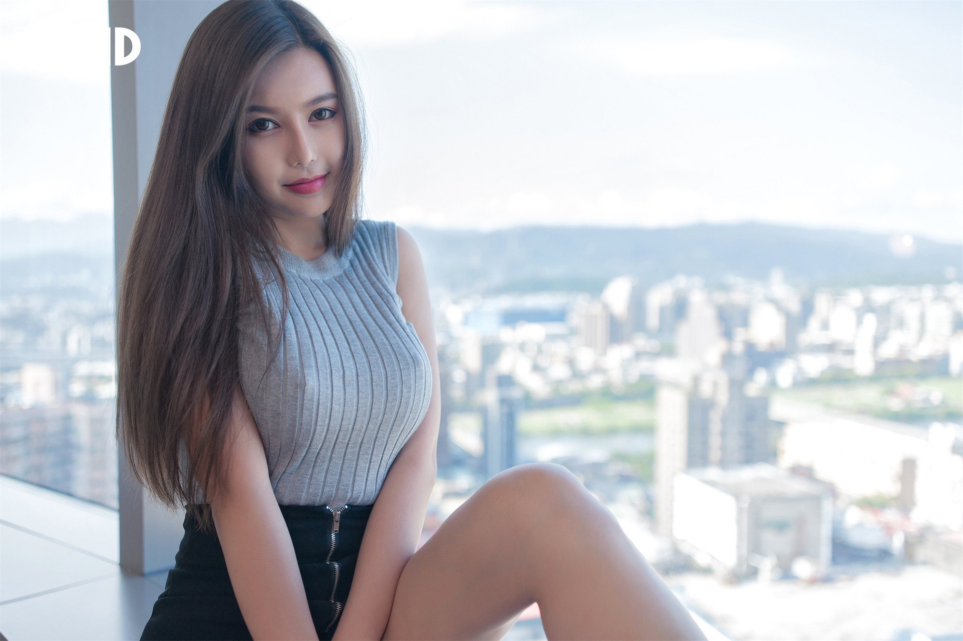 JVID精品 夢幻般的美巨乳女神【木木森】景觀高樓內的裸體誘惑 Set.01 15