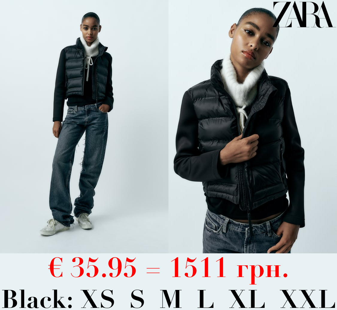 CONTRAST PUFFER JACKET