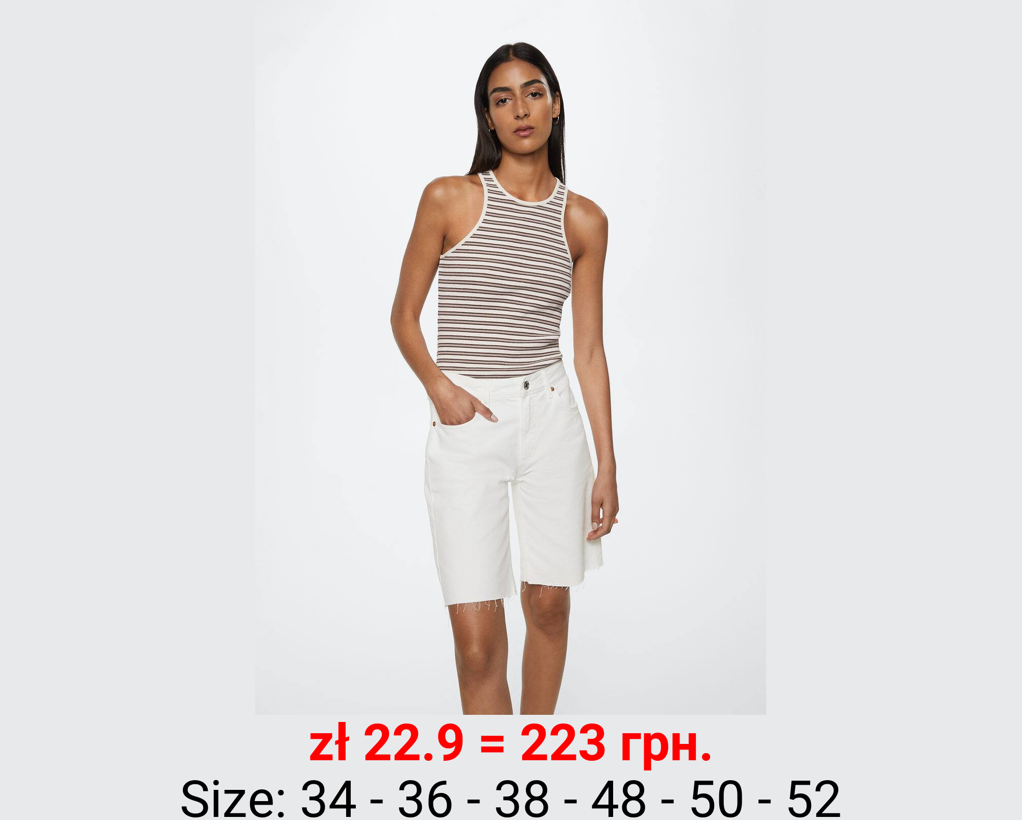 Bermudas vaqueras bajo deshilachado