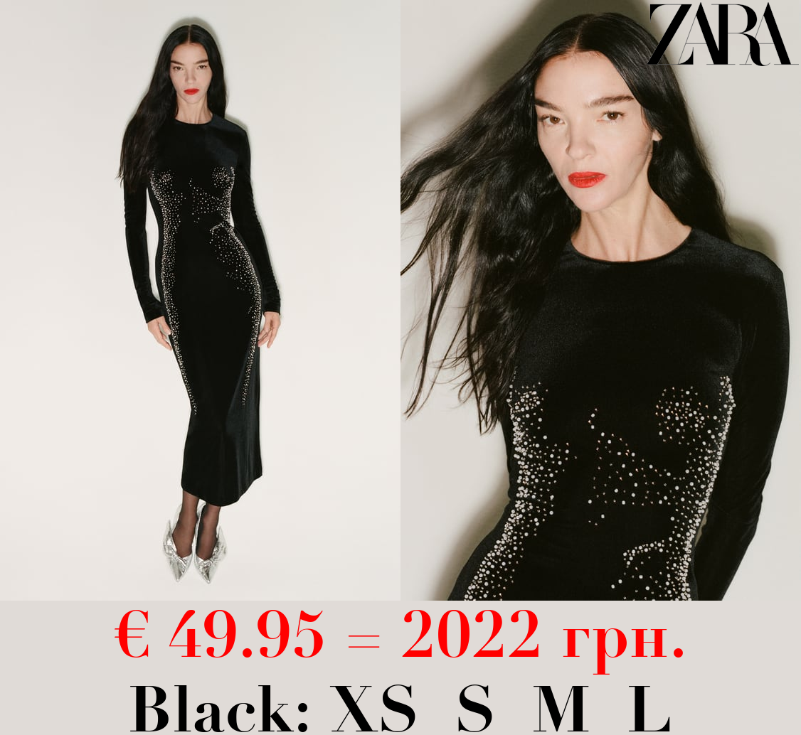 ZW COLLECTION SILHOUETTE VELVET DRESS