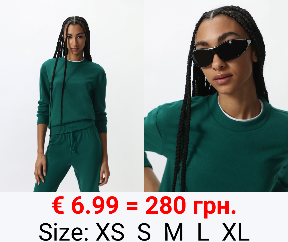 Basic tracksuit sweatshirt