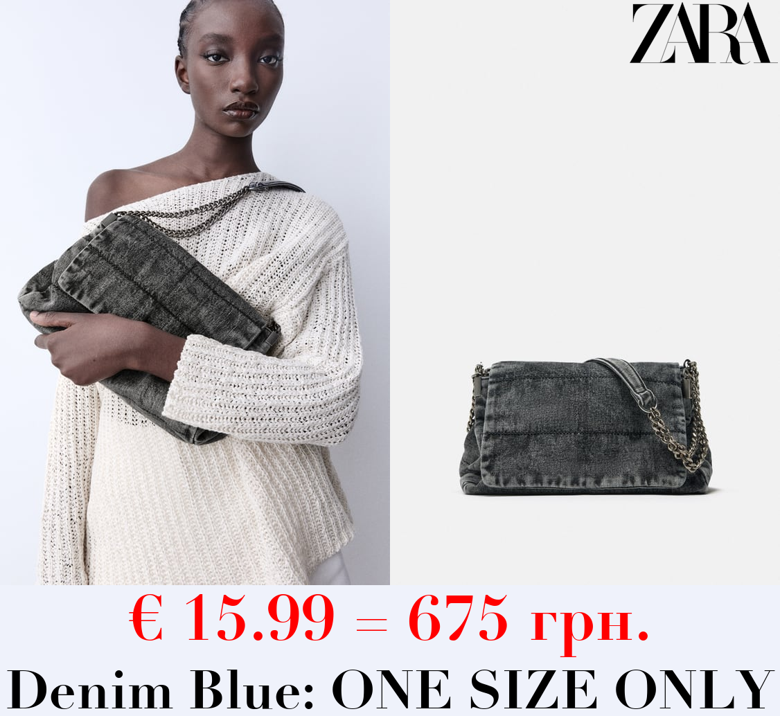 ROCKER SHOULDER BAG WITH FLAP