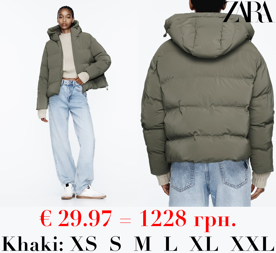 RUBBERISED PUFFER ANORAK