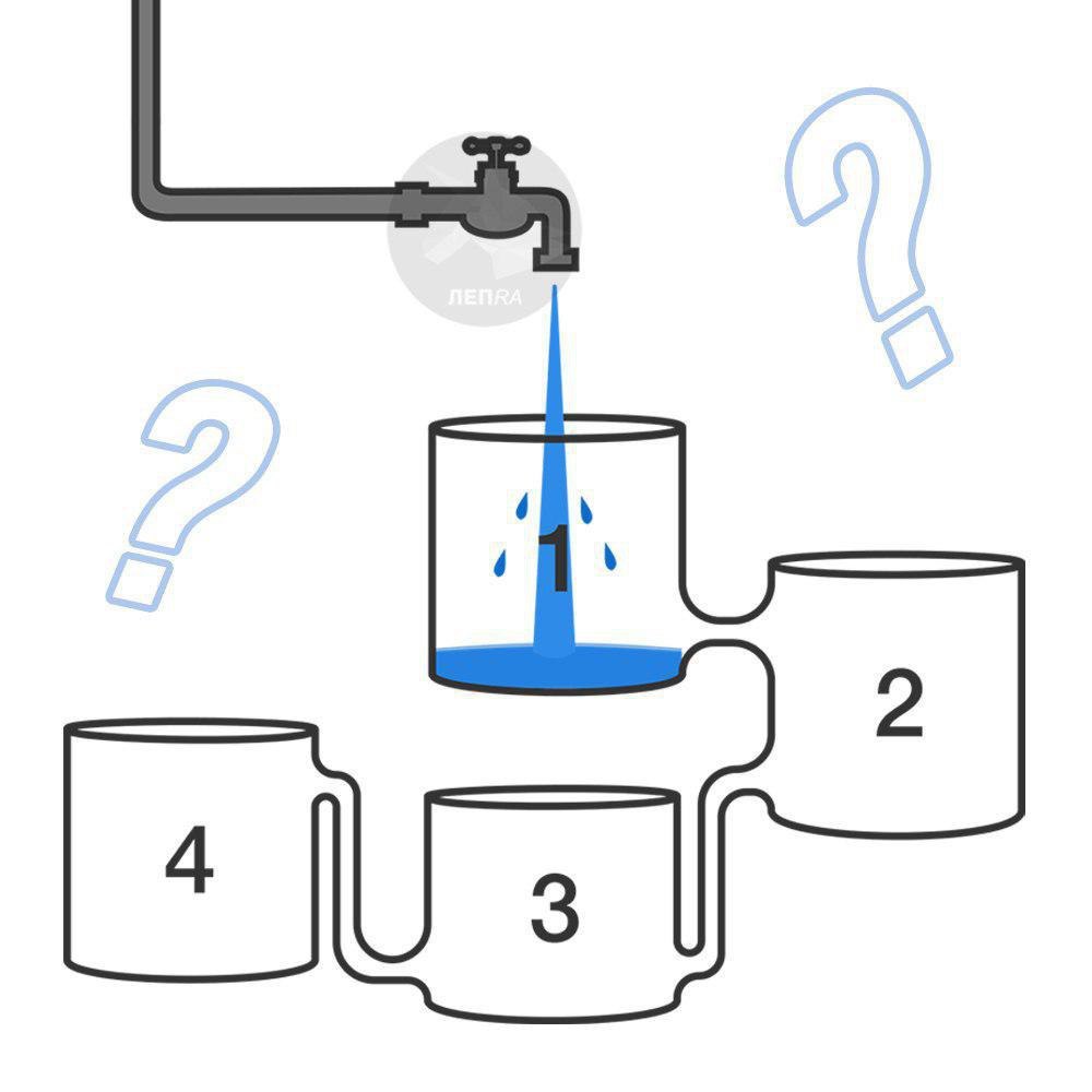 Какой бак заполнится первым задача с картинкой ответ