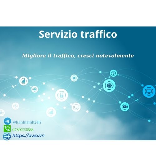 Servizio traffico: Il servizio traffico è la chiave per massimizzare la tua visibilità online, permettendoti di raggiungere un pubblico più ampio e far crescere l'impatto delle tue idee.