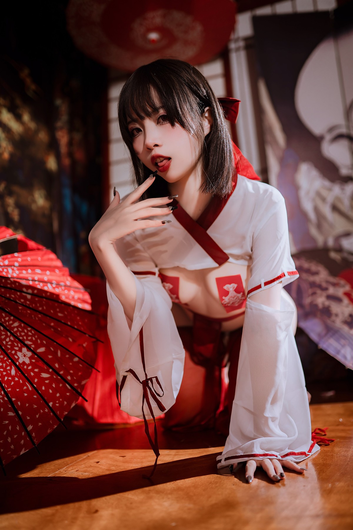 Cosplay 二佐Nisa 私房巫女 33