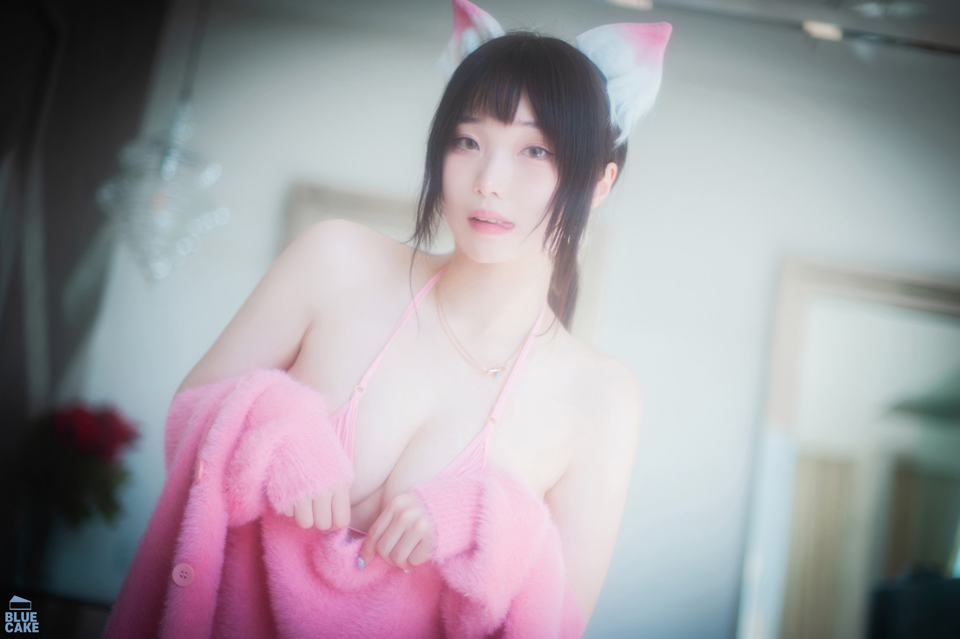 Bambi 밤비, [BLUECAKE] Naughty Cats Pink & Mint RED Set.01 76