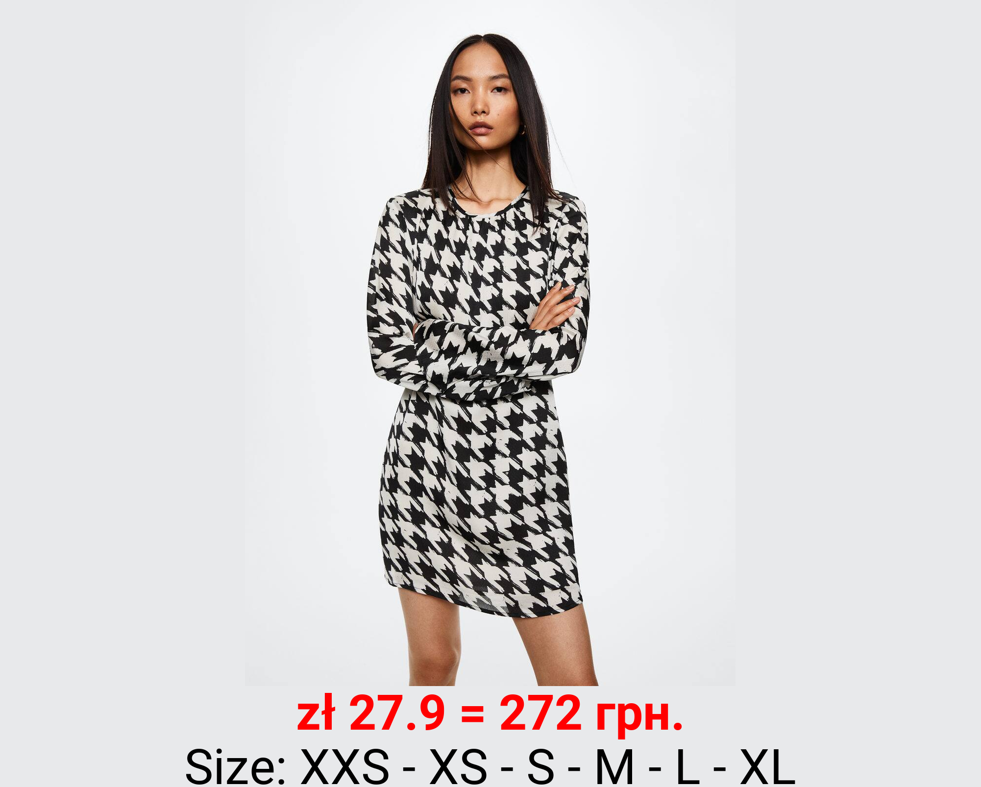 Vestido pata de gallo