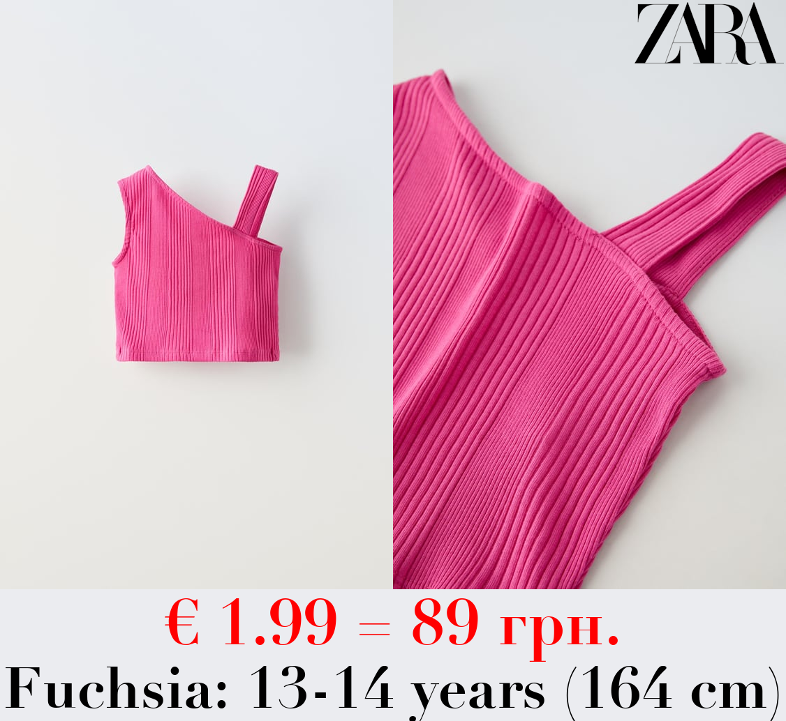 ASYMMETRIC STRAPPY T-SHIRT