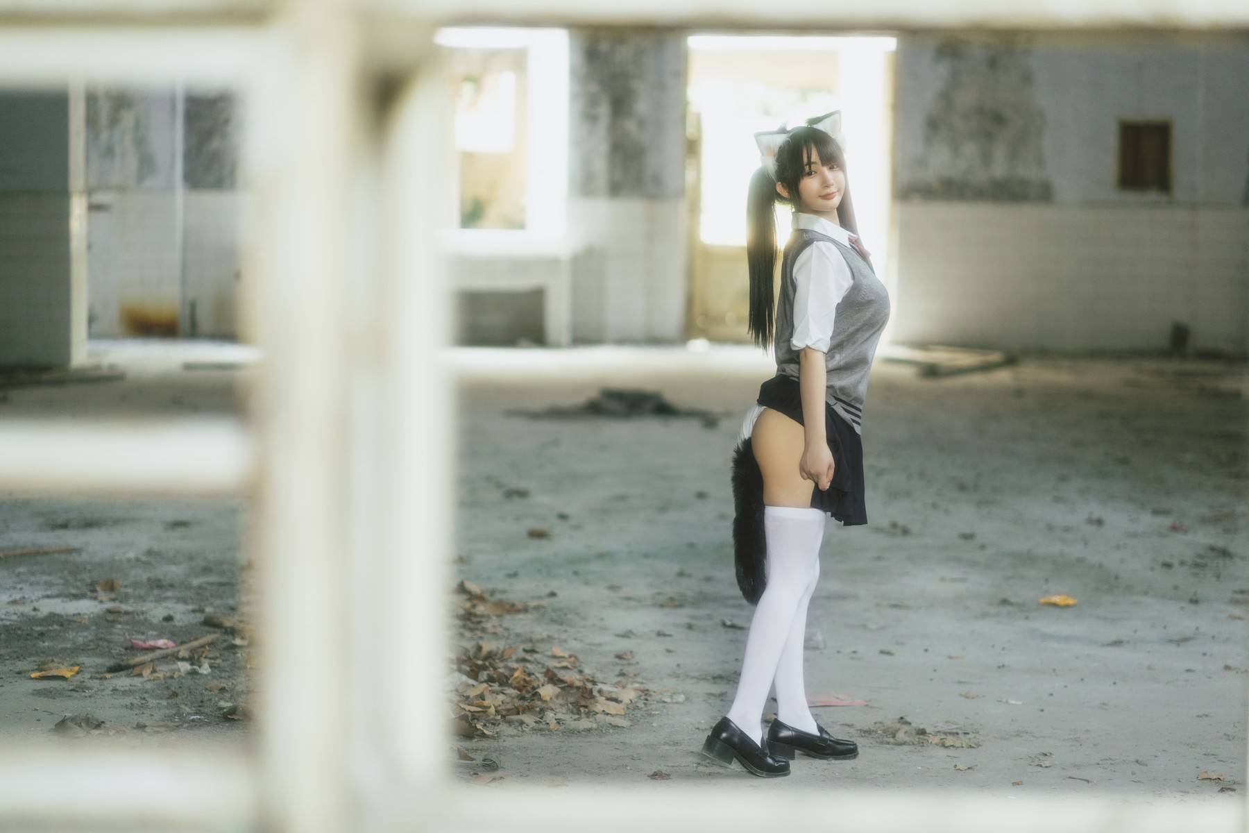 桜井宁宁 Cosplay 废墟jk 14