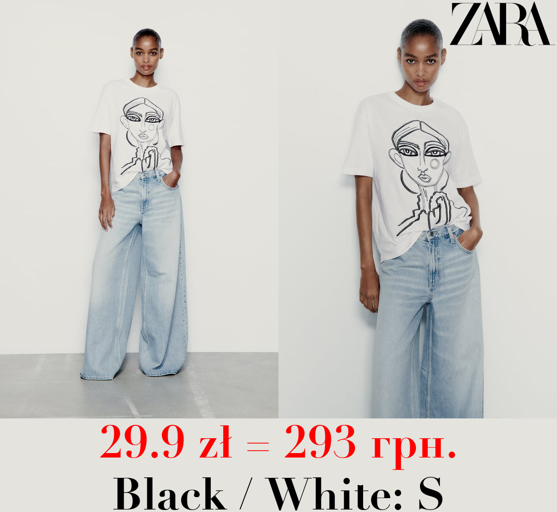 EMBROIDERED GIRL T-SHIRT