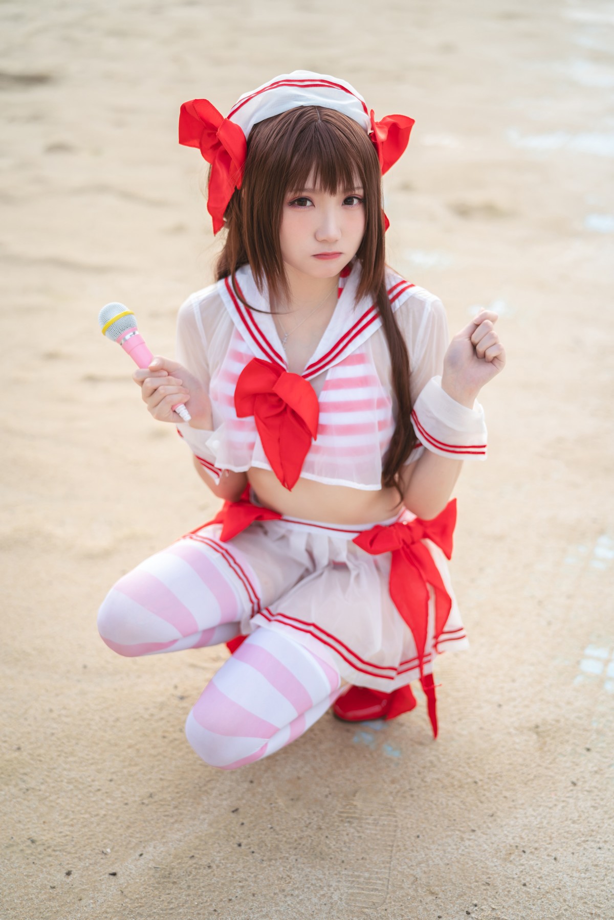 Cosplay 瓜希酱 岛村卯月 泳衣 17